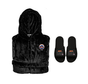 New York Mets Dad Robe & Slides Bundle