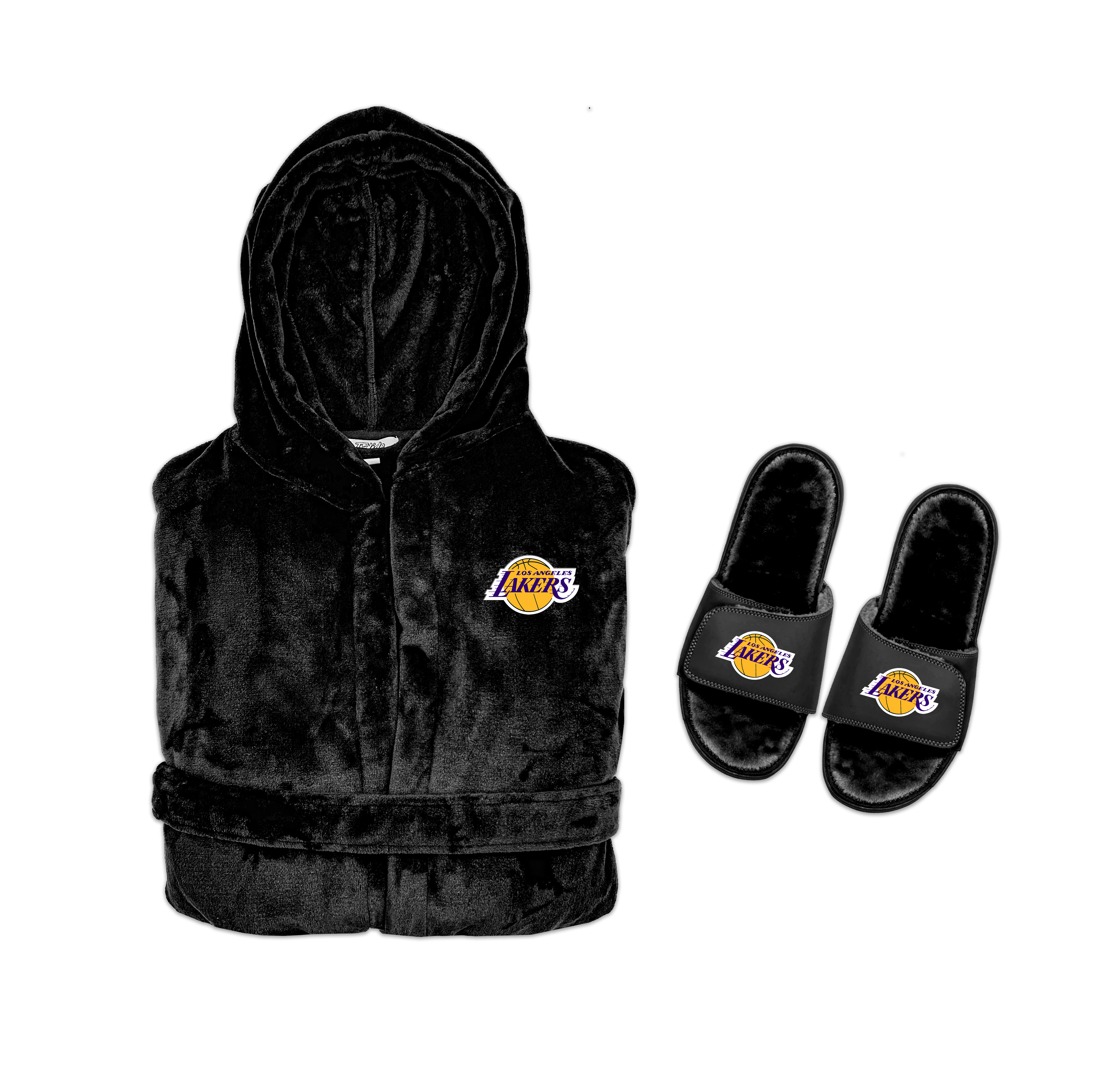 Los Angeles Lakers Phantom Robe Slide Bundle
