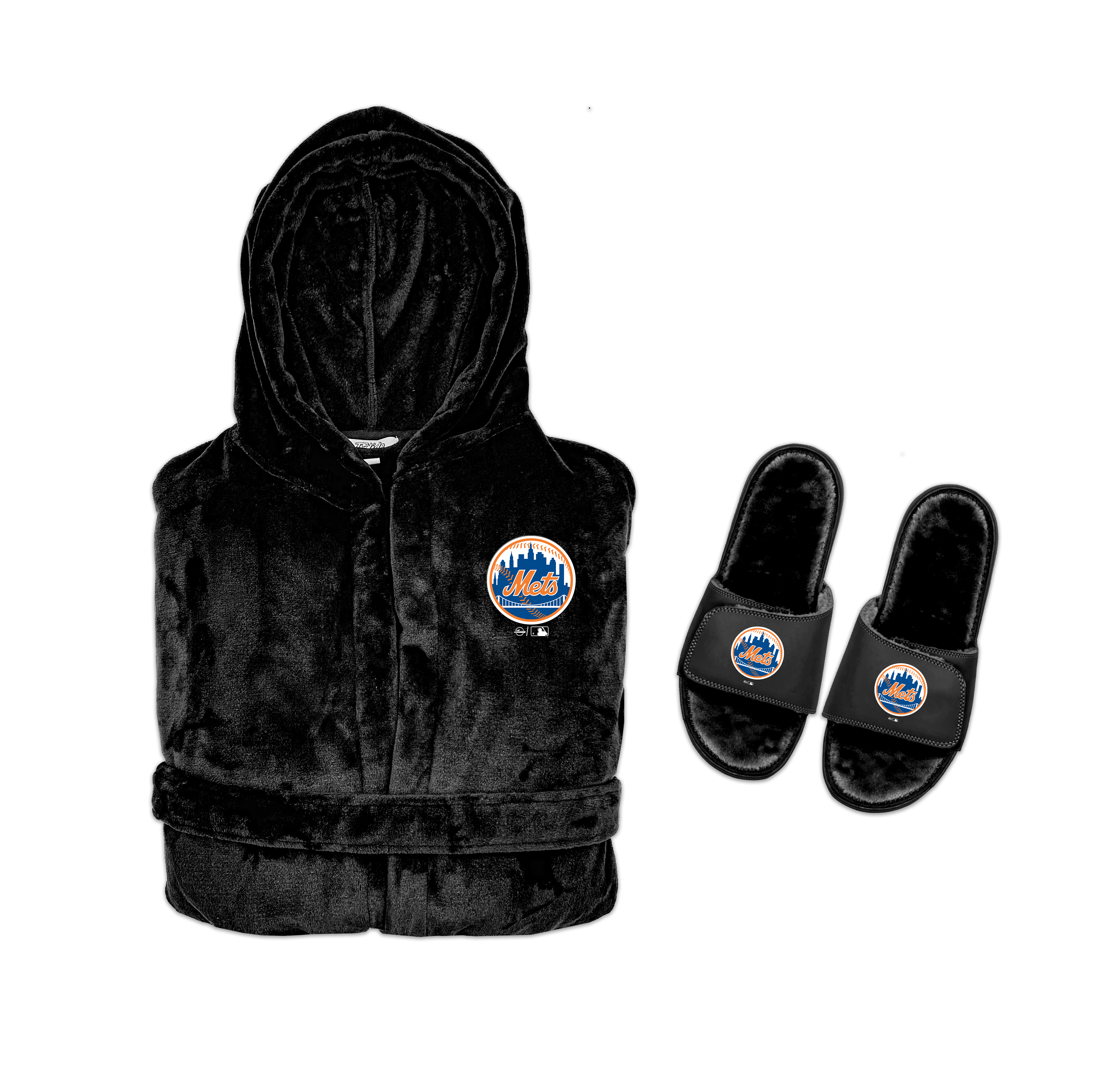 New York Mets Phantom Robe & Slides Bundle