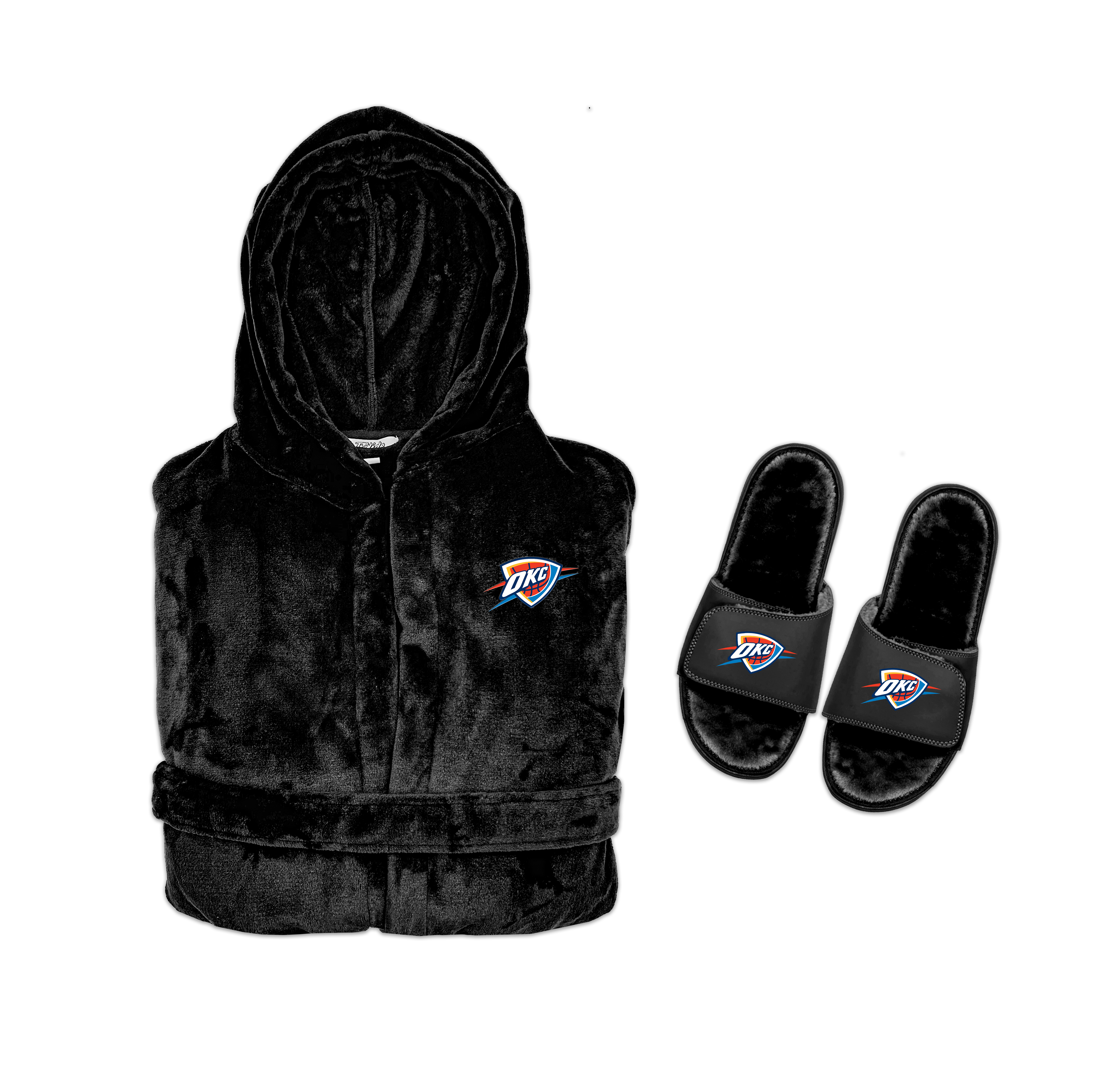 Okc Thunder Phantom Robe Slide Bundle