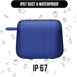 Raycon Everyday Speaker with Microphone IP67 Dustproof and Waterproof TWS Multilink Bluetooth 5.0 Portable Outdoor Wireless Speaker for Home, Outdoors, Travel (Electric Blue)