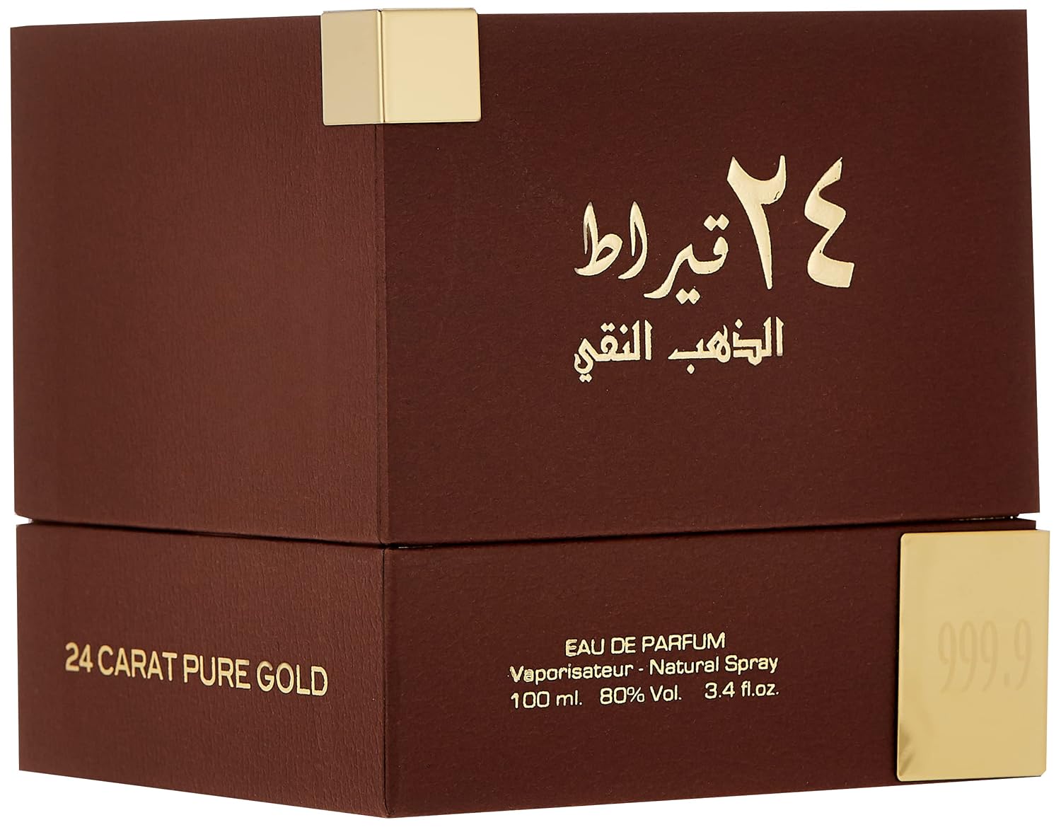 Lattafa 24 Carat Pure Gold Eau De Parfum, 100 Ml / 3.4 Oz, Oriental Woody Fragrance For Men & Women