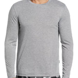Perry Ellis Men's Portfolio Jersey Long Sleeve Pajama T-Shirt Gray Size Large