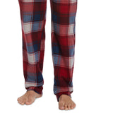 Perry Ellis Portfolio Men's Heather Plaid Pajama Pants Red Size Medium
