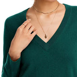 Aqua Cashmere V-Neck Cashmere Sweater