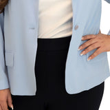 Marée Pour Toi Light Blue Core Blazer, Size 22W