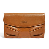 American Leather Co. Miles Wristlet Clutch Cafe Latte Vintage