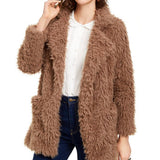 Sage Women's Faux Coat Beige Size X-Small