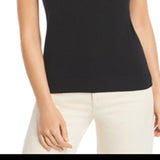 C by Bloomingdale's Short-Sleeve Cashmere Sweater Black Size M