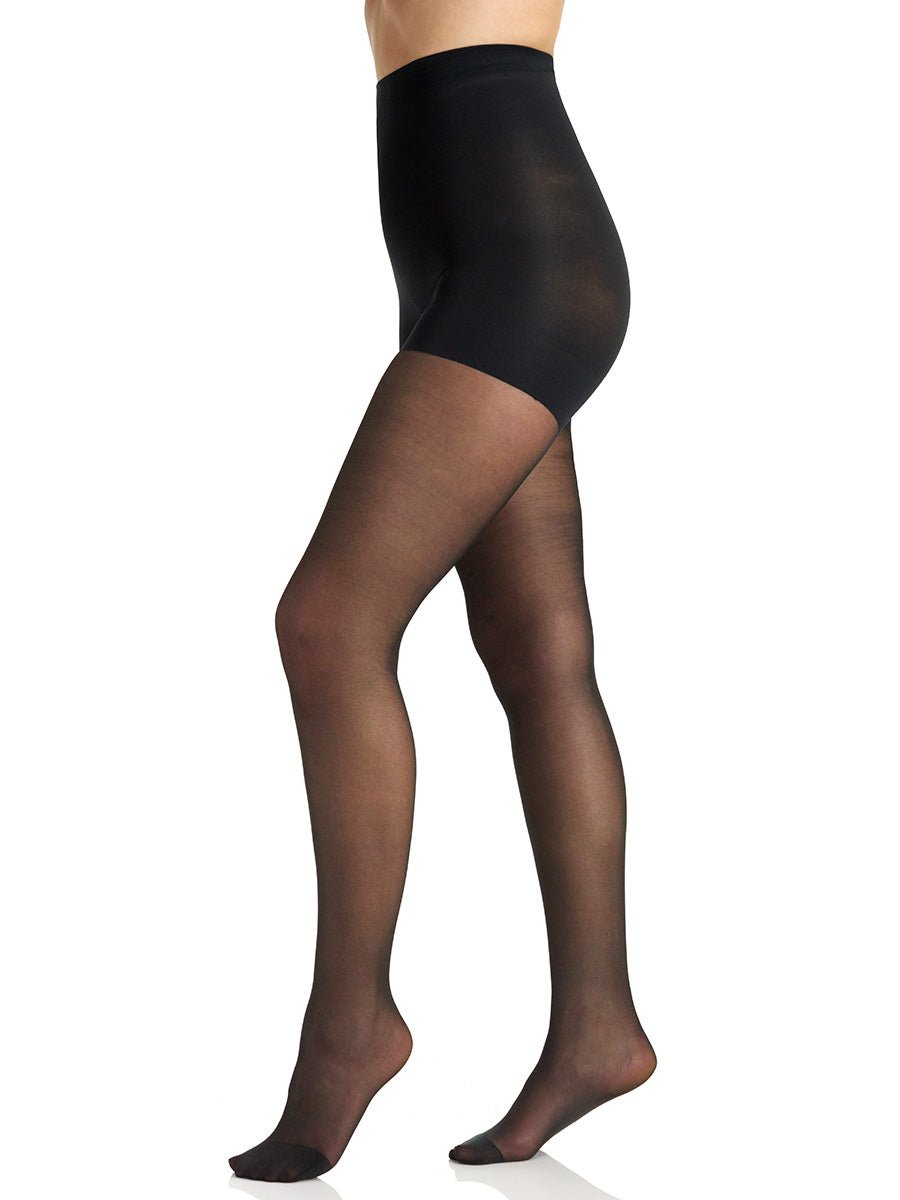 In Control Tummy & Thigh Sheer Shaping Pantyhose With Reinforced Toe