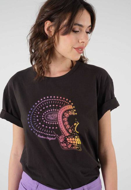 RAINBOWSKULL T-SHIRT - WOMEN