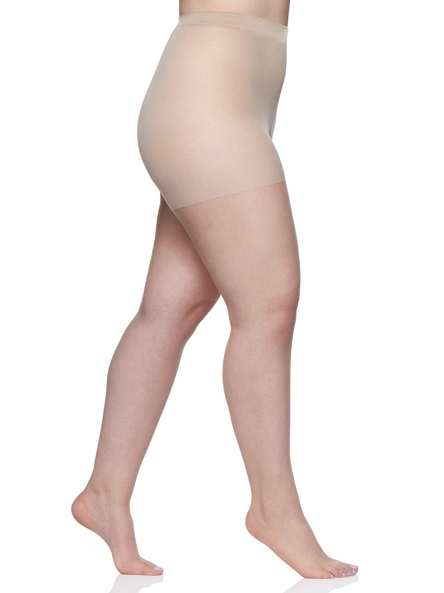 Queen Ultra Sheer Non-control Top Pantyhose With Sandalfoot Toe