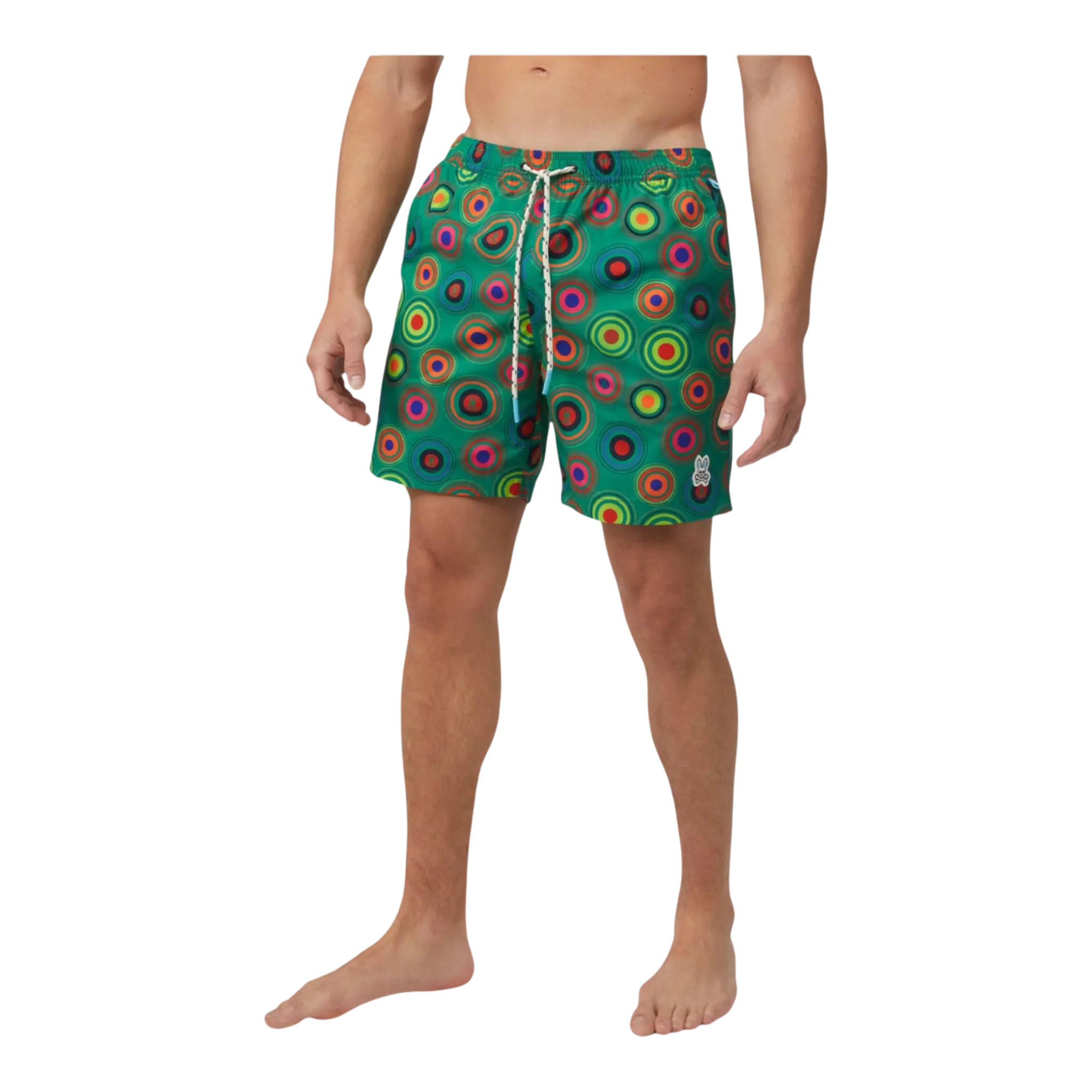 Psycho Bunny Andrew Men Swim Trunks Emerald