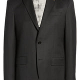 Ted Baker London Karl Soft Wool Blend Sport Coat in Black , Size 40 Regular