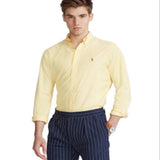 Ralph Lauren Men's Classic Fit Stretch Oxford Shirt Yellow Size XX-Large