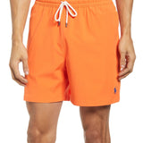 Polo Ralph Lauren Men's Solid Traveler Swim Trunks Orange Size XX-Large