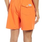 Polo Ralph Lauren Men's Solid Traveler Swim Trunks Orange Size XX-Large