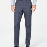 Michael Kors Men's Classic Fit Airsoft Stretch Plaid Suit Pants Blue Size 33X32