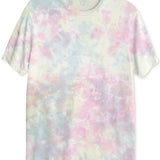 Coca-Cola Men's Uv Cotton Tie Dye Casual Shirt Pink Size X-Large