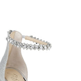 Jewel Badgley Mischka Women's Black Louise Evening Sandal Size 8