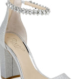Jewel Badgley Mischka Women's Black Louise Evening Sandal Size 8
