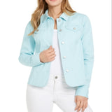 Charter Club Women's Denim Jacket Blue Size XX-Large