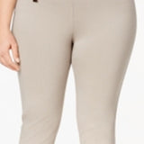 Alfani Women's Modern Skinny Pull On Pants Brown Size 24W