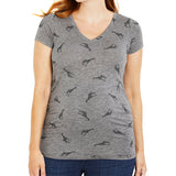 Motherhood Maternity Women's Ruched T-Shirt Gray Size Large