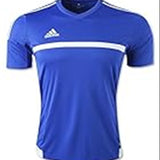 adidas Unisex Match Youth Soccer Jersey Blue Size Small
