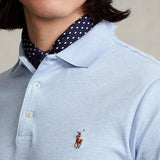 Polo Ralph Lauren Men's Custom Slim Soft Cotton Polo Shirt Blue Size X-Large
