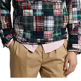 Ralph Lauren Men's Patchwork Madras Pullover Jacket Green Size Medium