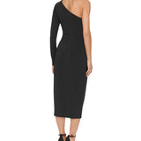 GUESS Women's One Should Embellished Sleeve Midi Dress Black Size 4