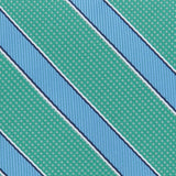 Club Room Men's Outlined Stripe Tie Green Size Regular