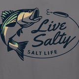 Salt Life Men's Salty Striper Logo Graphic Tank Top Gray Size X-Large