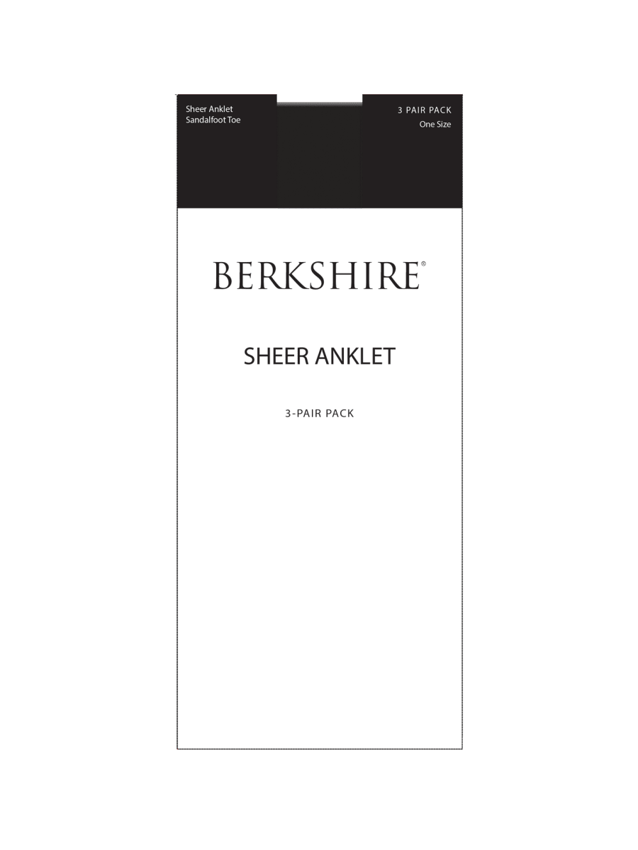 3 Pair Pack Sheer Anklet