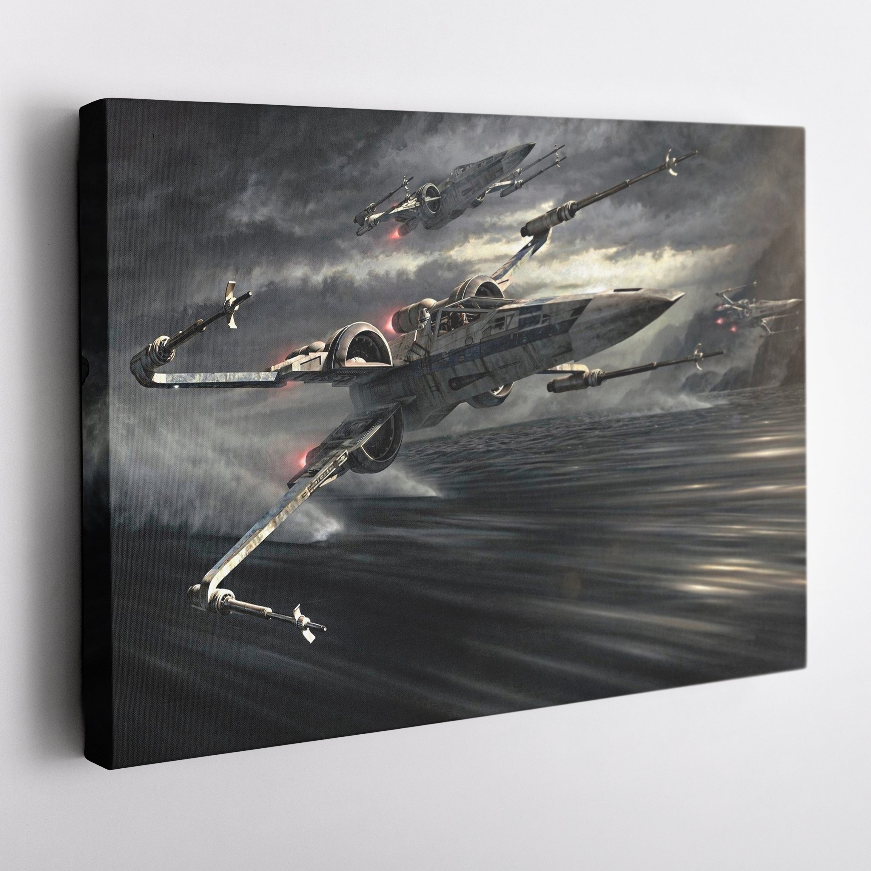 Star Wars Episode The Force Awakens X-wing Canvas Art - Movie Decor