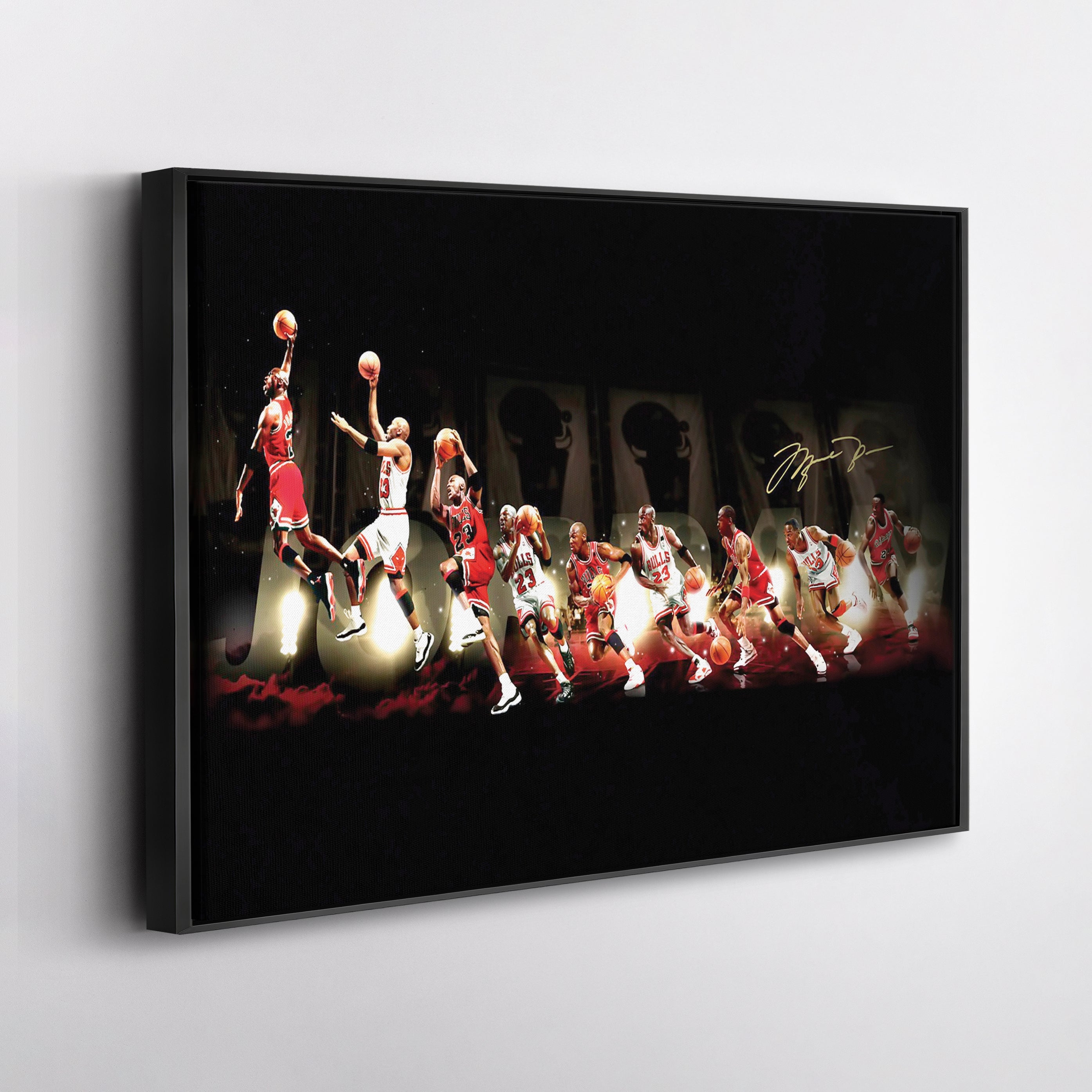Michael Jordan Evolution Canvas – Chicago Bulls Wall Art Print For Sports Fans