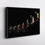 LeBron James Canvas Art Lakers Evolution Wall Decor