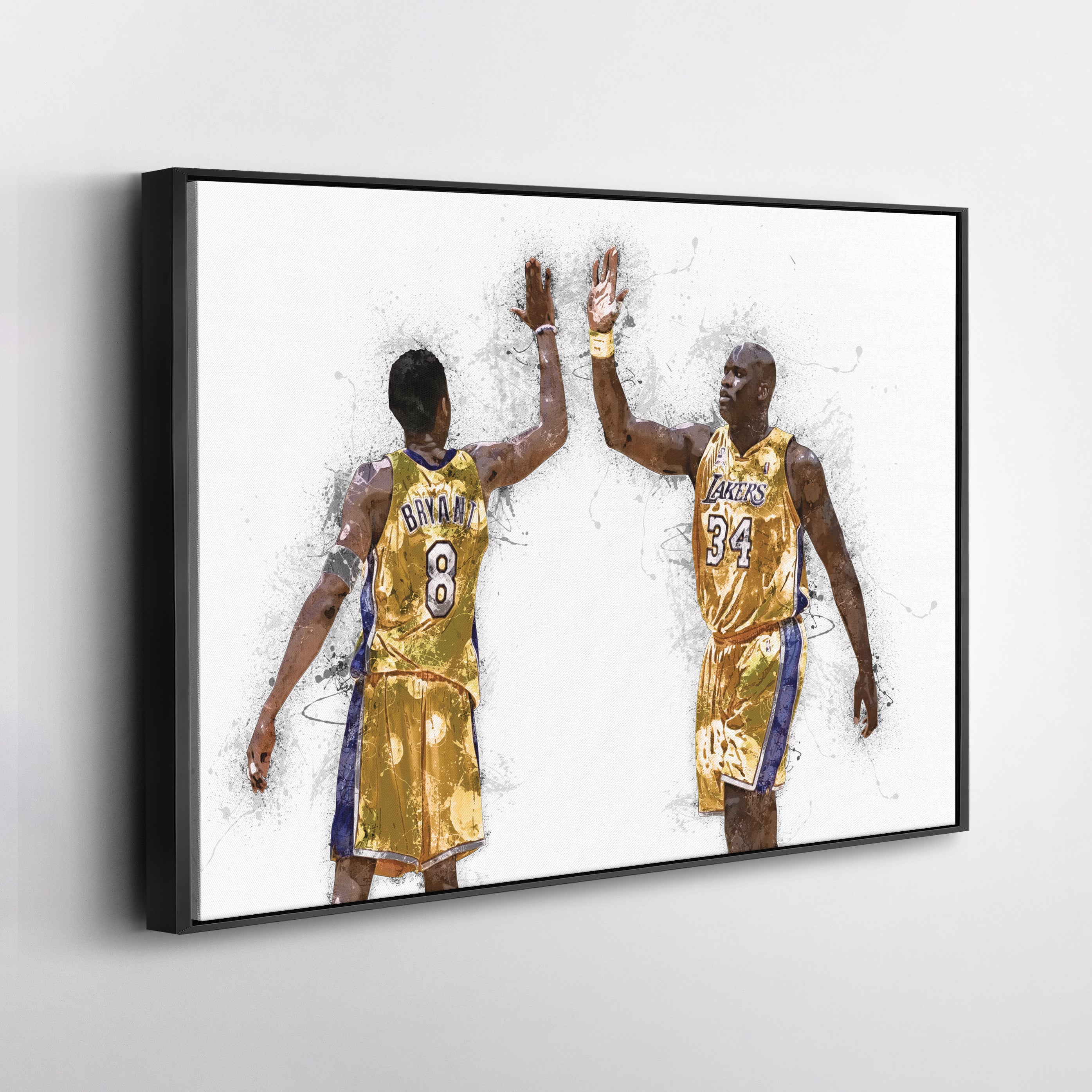 Kobe Bryant & Shaquille O'neal Canvas Art – Los Angeles Lakers Wall Decor