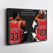 Michael Jordan & Scottie Pippen Poster – Chicago Bulls Canvas Wall Art Decor