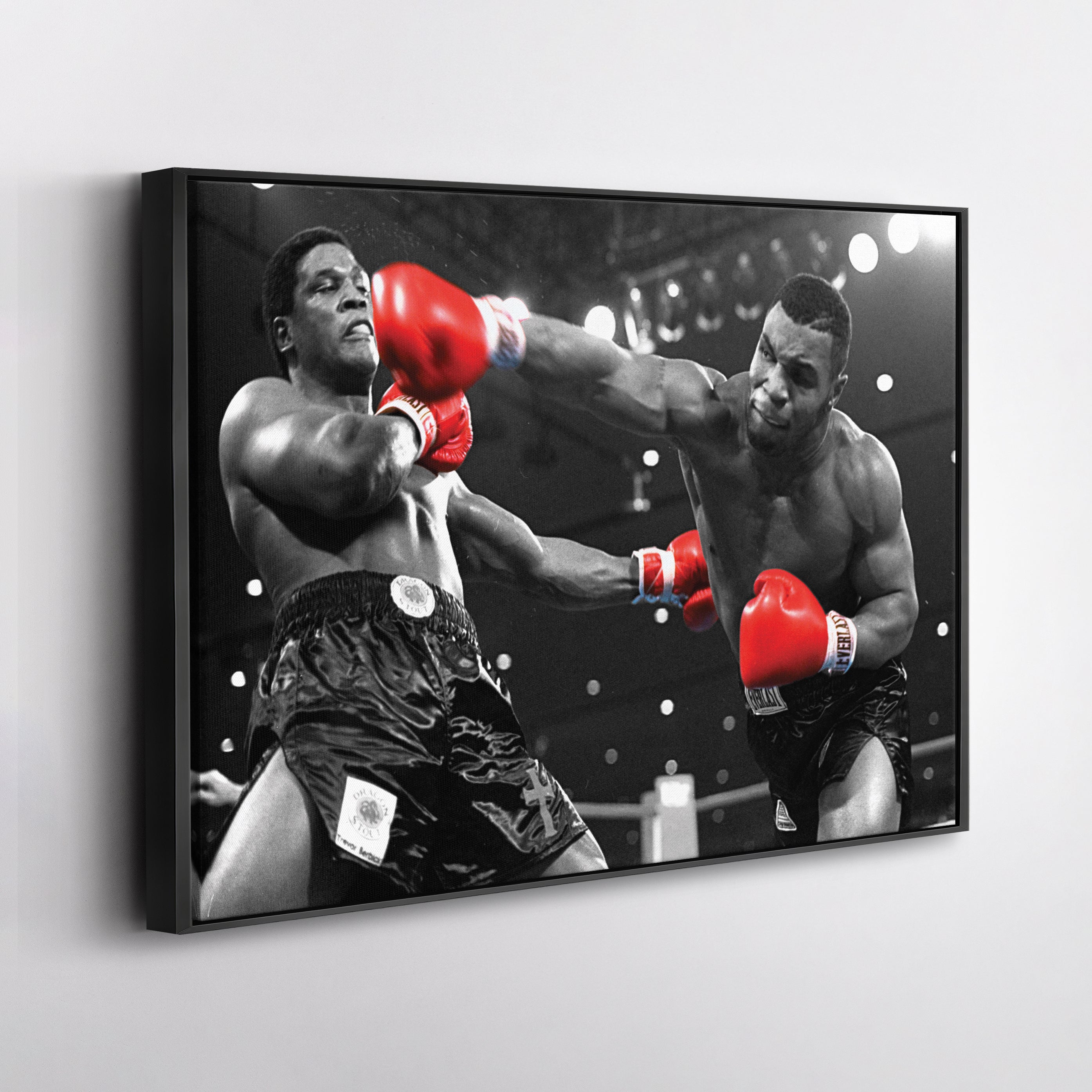 Mike Tyson vs. Trevor Berbick Canvas Art – Boxing Wall Decor