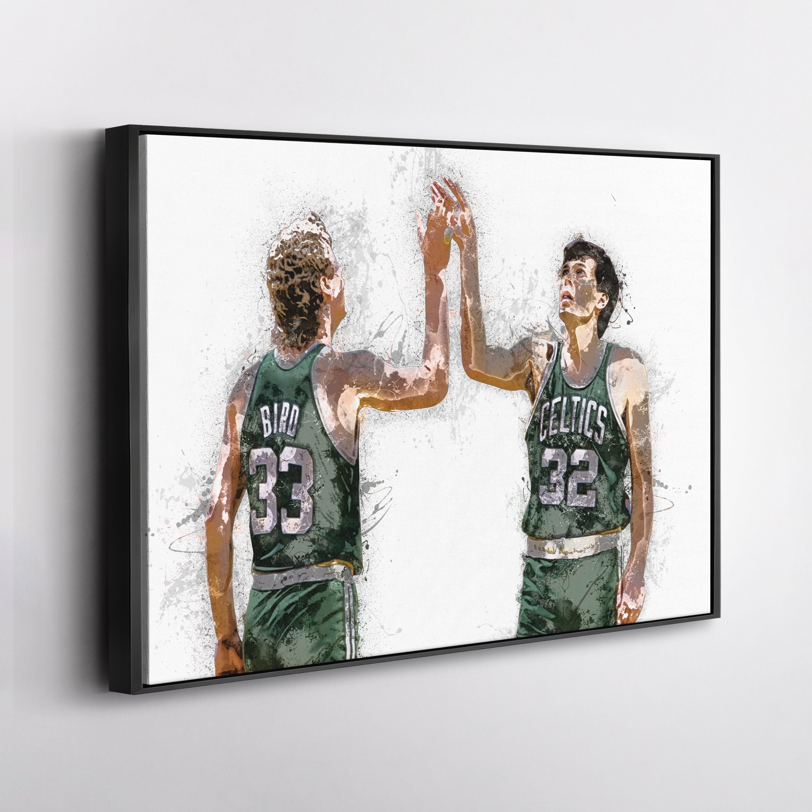 Larry Bird & Kevin McHale Canvas Art Boston Celtics Wall Decor