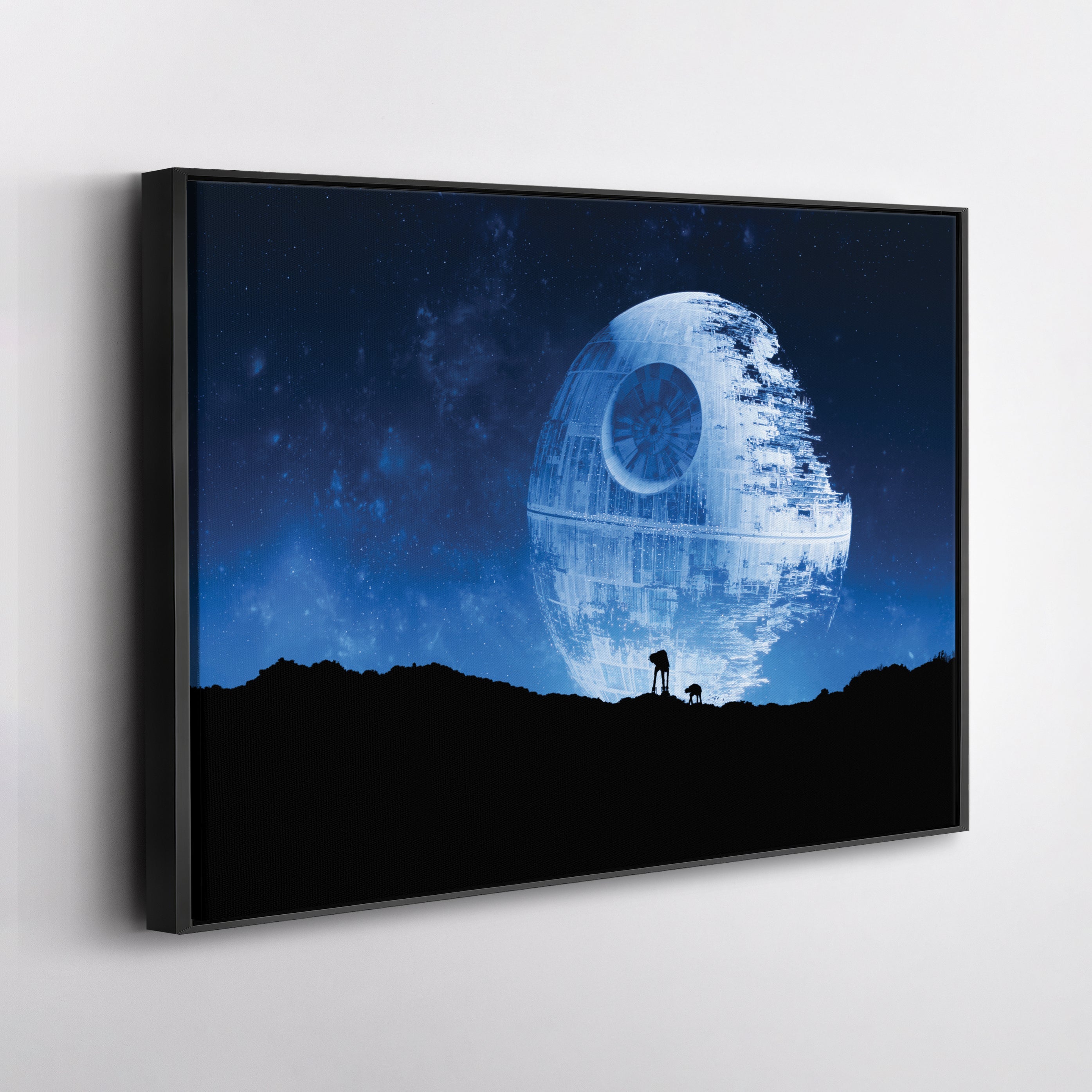 Death Star Poster Star Wars™ Movie Canvas Wall Art Decor - Galactic Wall Art