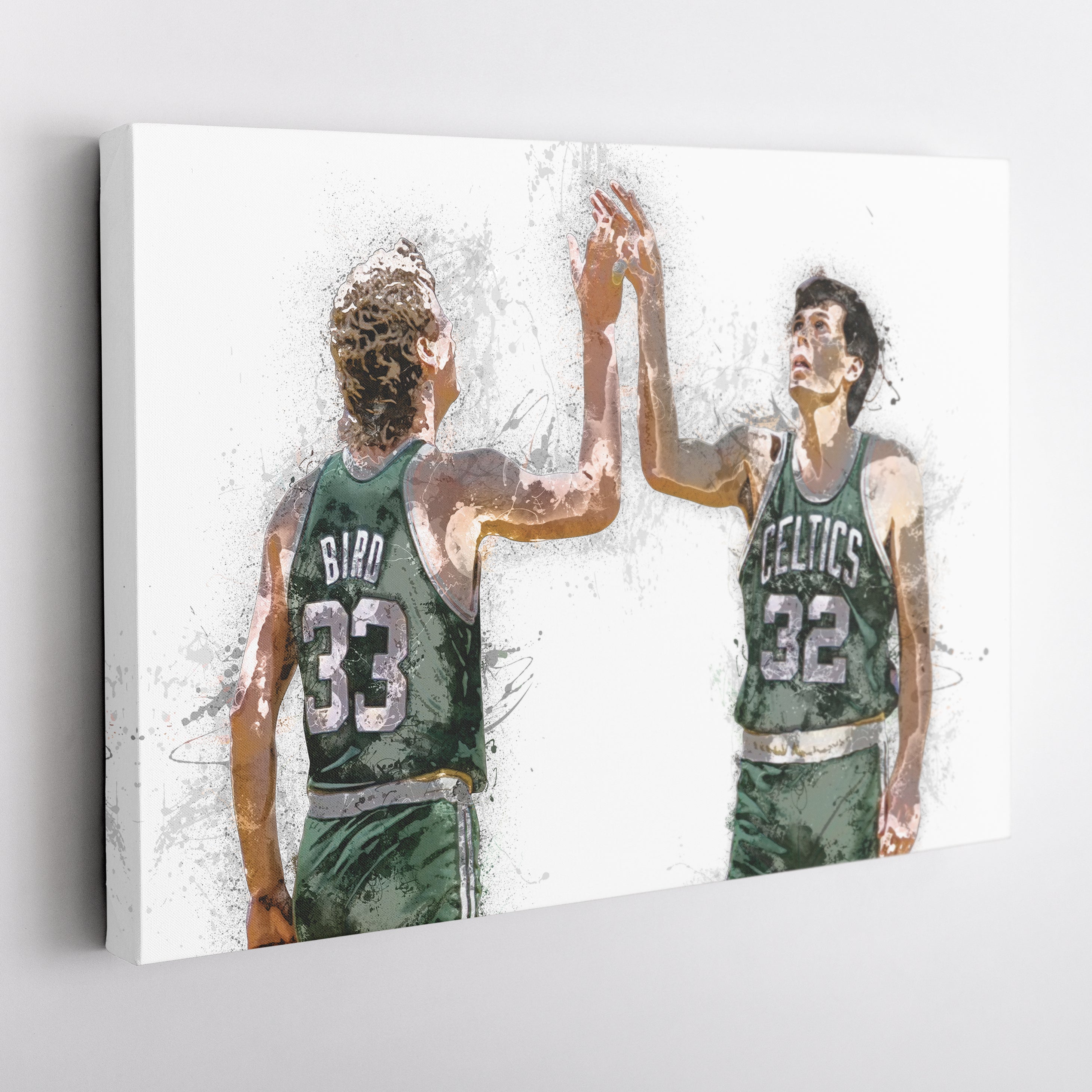 Larry Bird & Kevin McHale Canvas Art Boston Celtics Wall Decor