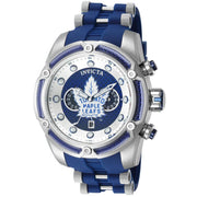 Invicta NHL Retro 52mm Quartz Glass Fiber Dial Silicone Strap Watch