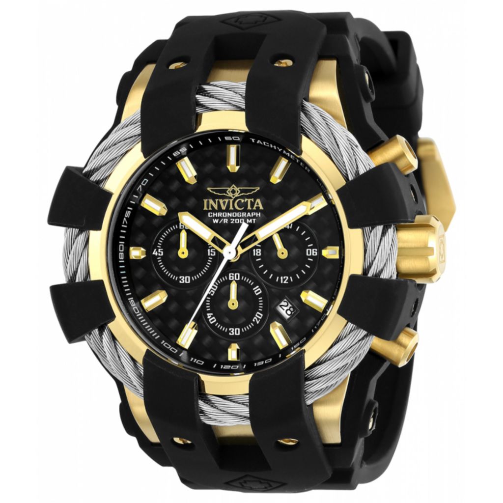 Invicta 50mm Bolt Quartz Chronograph Strap Watch