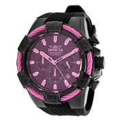 Invicta Bolt Radar 52mm Quartz Chrono Carbon Fiber Strap Watch