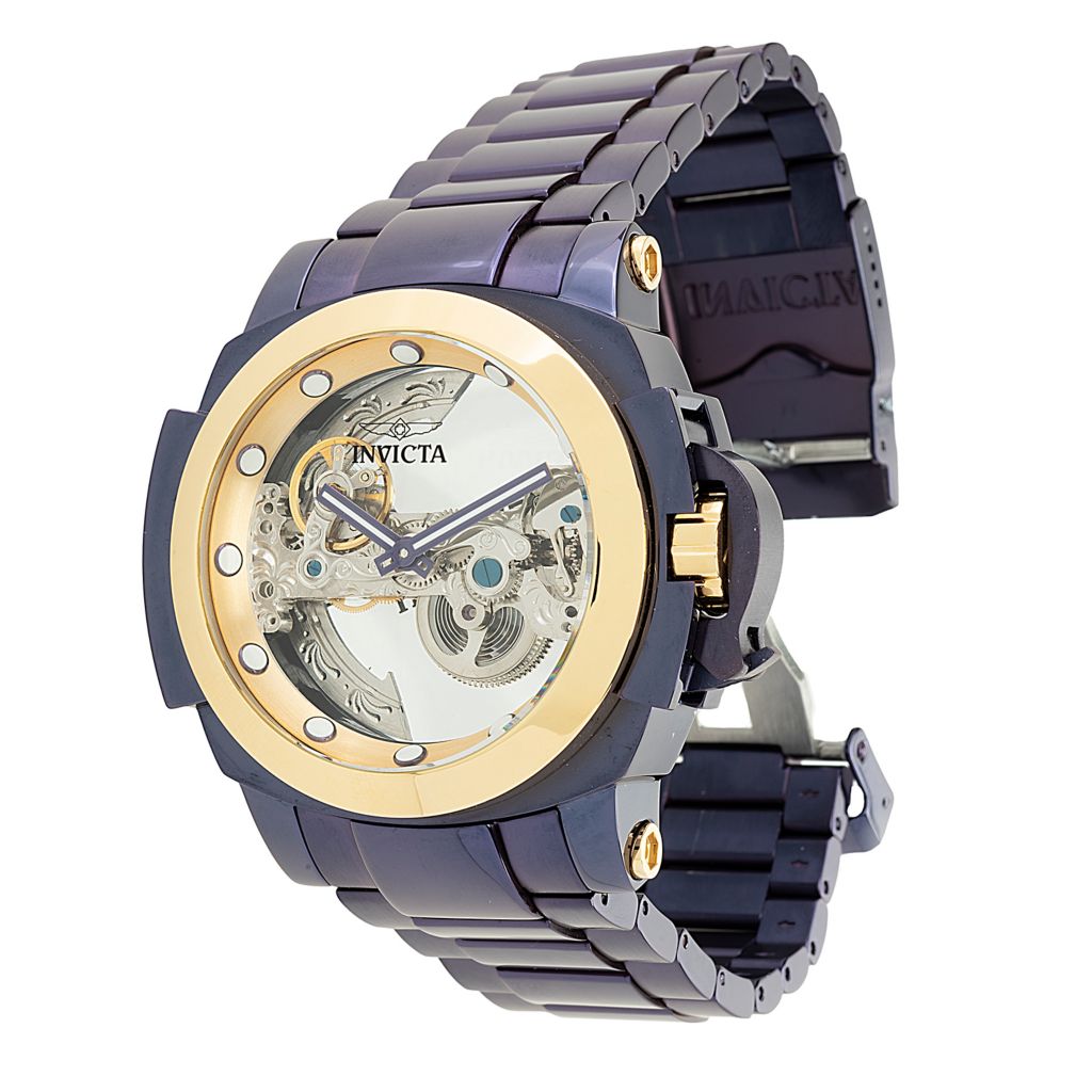 Invicta Man Of War Ghost 48mm Purple Label Automatic