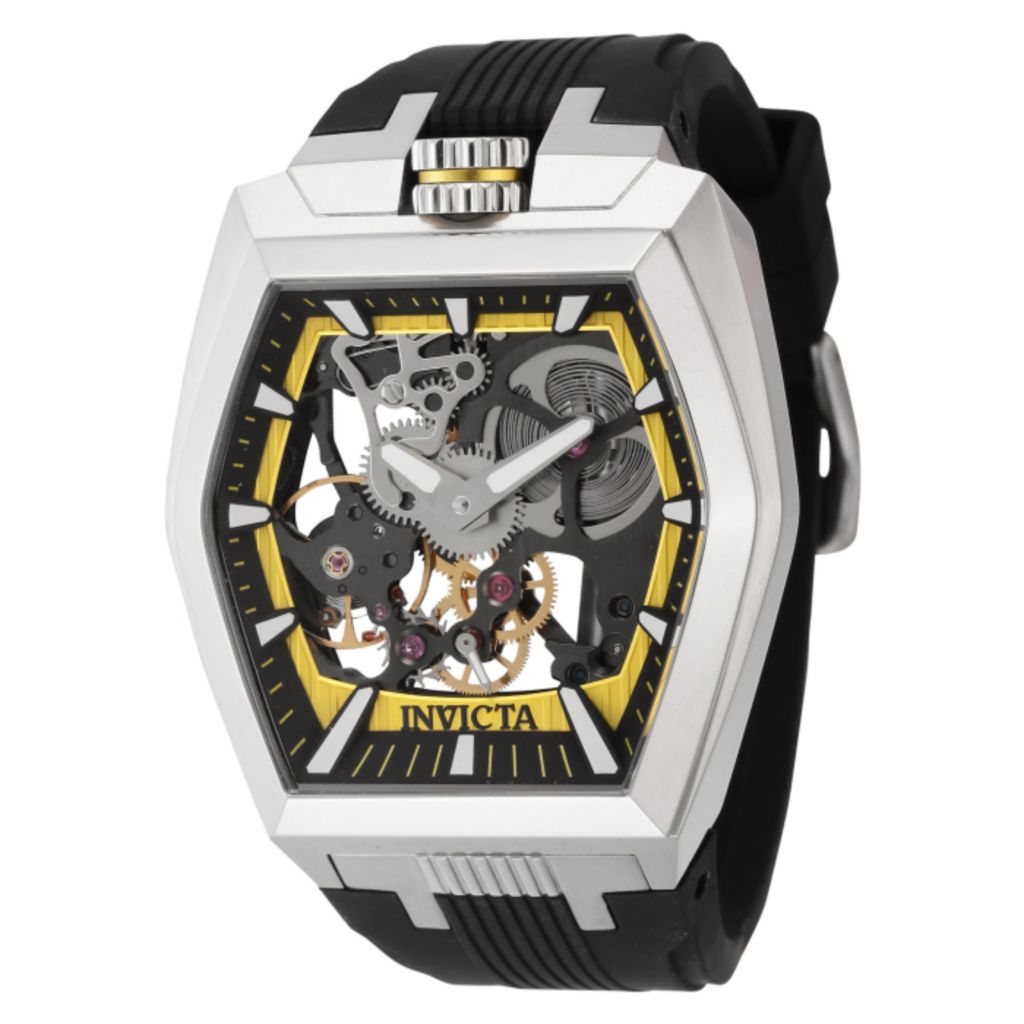 Invicta Akula 48mm Mechanical Skeletonized Dial Strap Watch