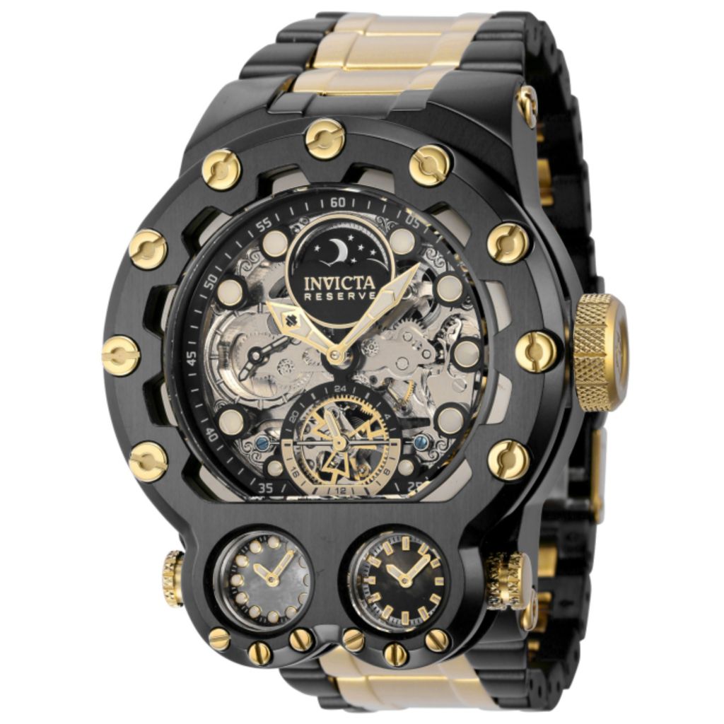 Invicta Reserve Bolt Magnum Tria Auto/Quartz Skeletonized Watch